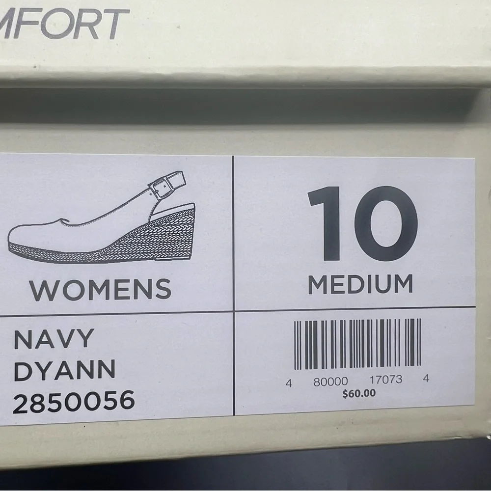 Kim rogers Dyann Navy Wedge shoes